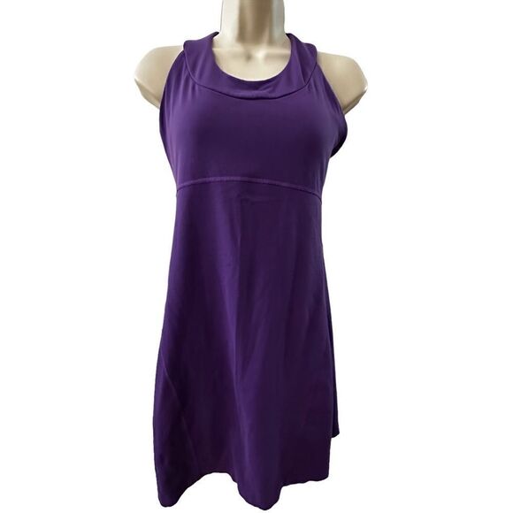 Lucy ~ Womens Purple Racerback Athleisure Dress ~ size Small - Picture 1 of 9